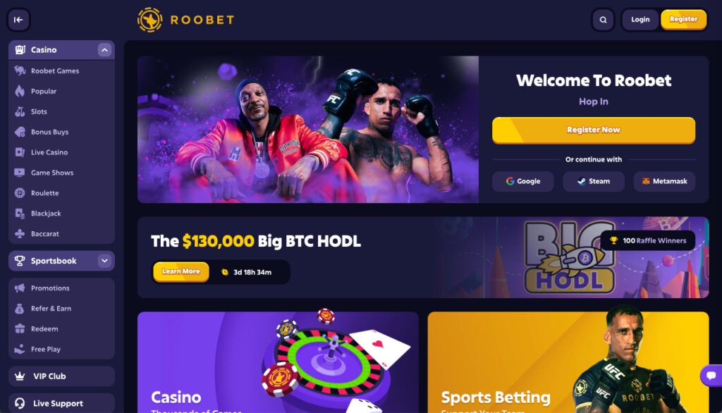 Roobet  Crypto's Fastest Growing Casino