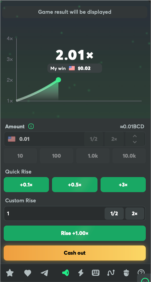Fast Crash at BC.GAME mobile app