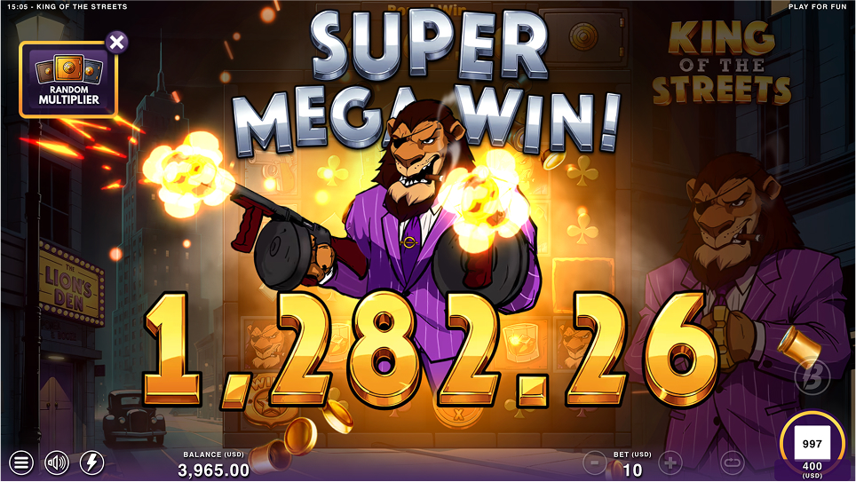 King of the Streets slot super mega wim